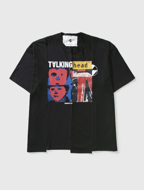 ナカケーが着用しているTシャツは、Talking Head（トーキング・ヘッズ）と、Radiohead（レディオヘッド）のドッキングバージョン。